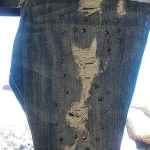 Torrid size 20 premium studded distressed jeans